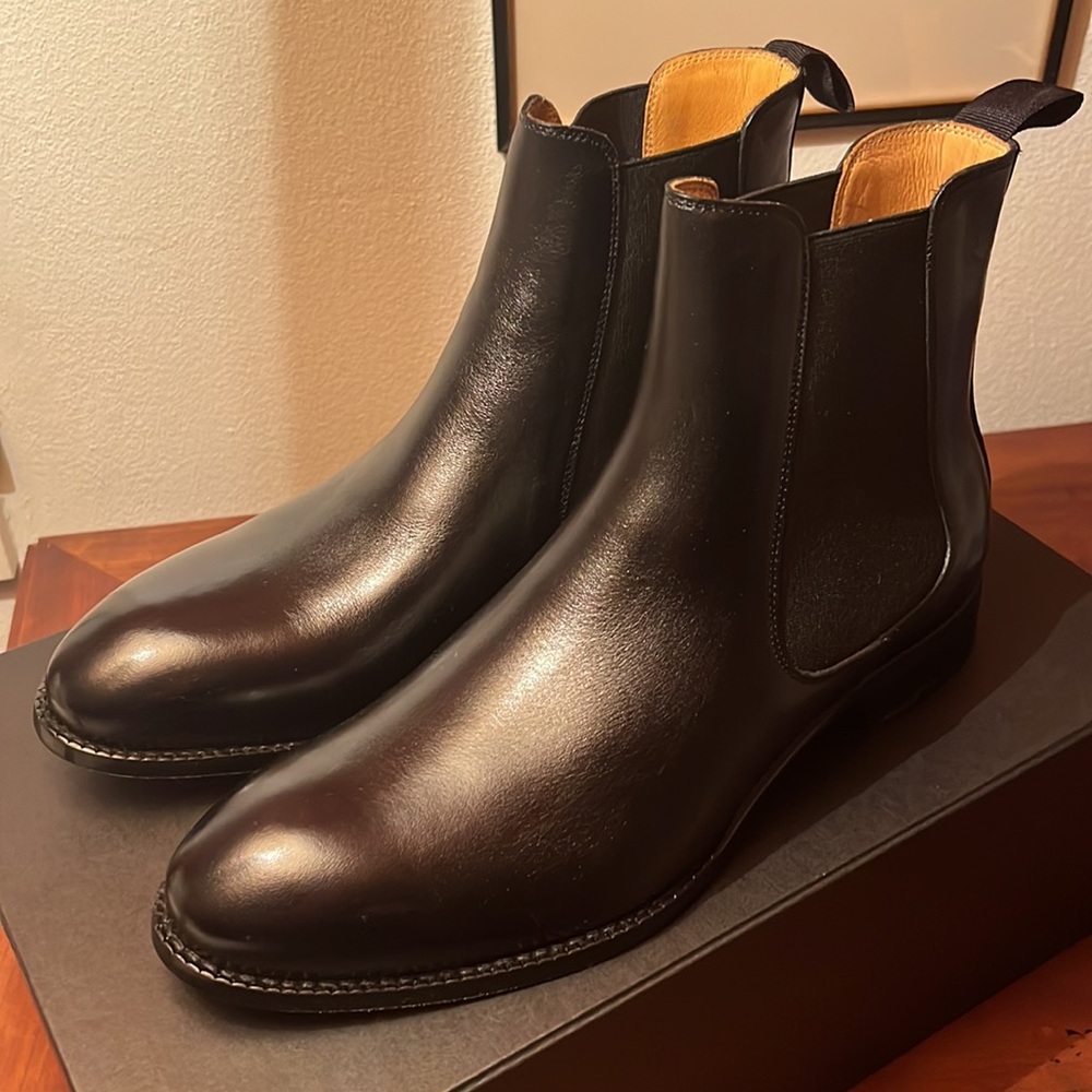 Chelsea Boots. Beckett Simonon. Black. Size 7 men’s. Leather. New, never worn.